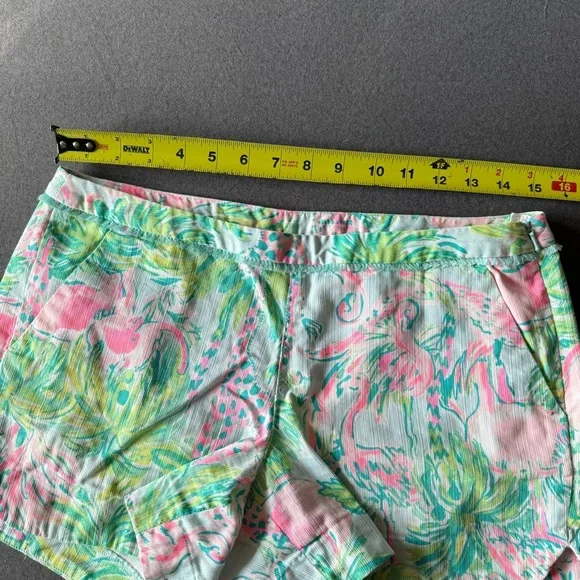 Lilly Pulitzer NWT 4" Adie Shorts Seasalt Blue On Parade - Picture 4 of 7